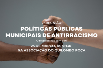 2ª Reunião de Políticas Públicas Municipais de Antirracismo