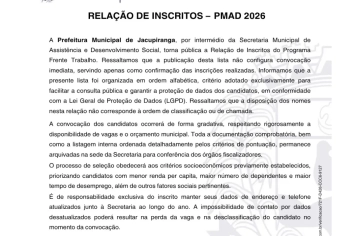  ATENÇÃO, JACUPIRANGA!