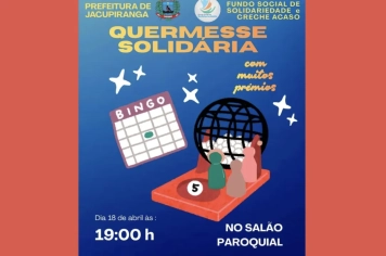 QUERMESSE SOLIDÁRIA EM JACUPIRANGA