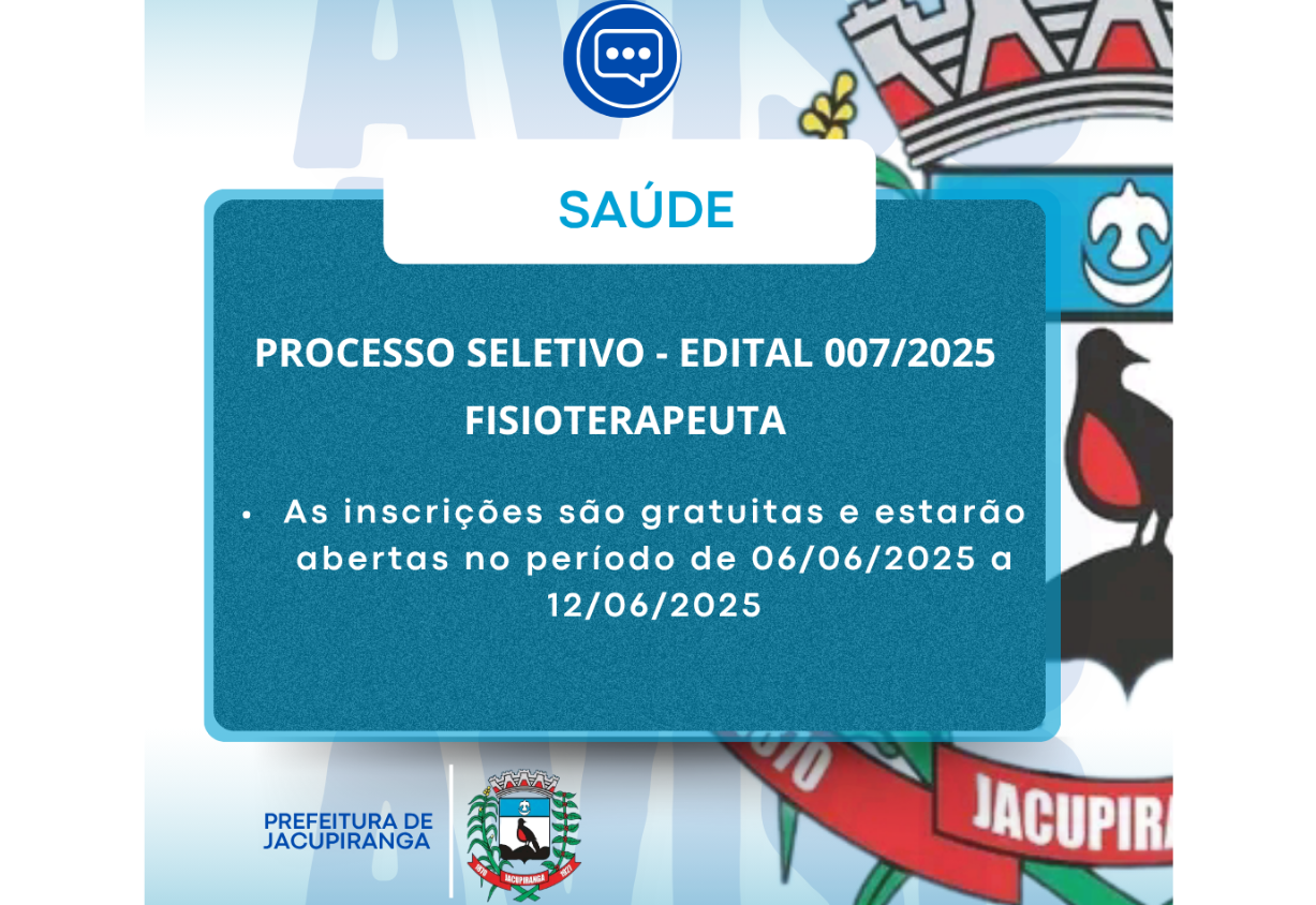 Processo Seletivo - Edital 007/2025
