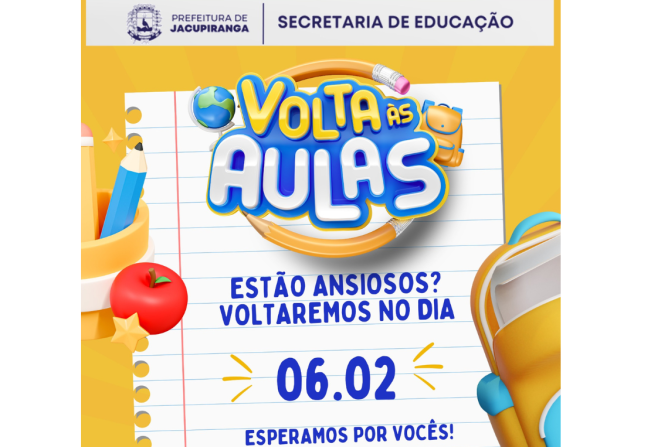Volta às Aulas em Jacupiranga