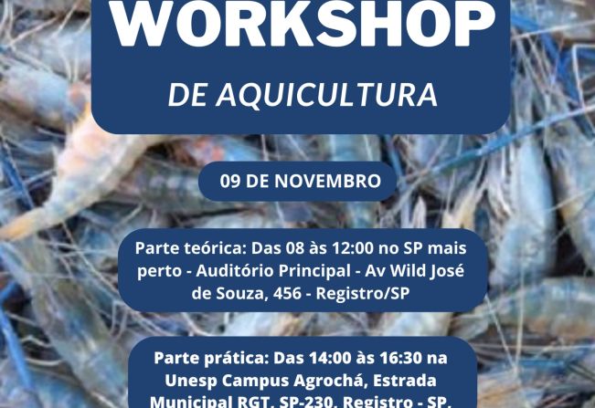 Workshop de Aquicultura no Vale do Ribeira